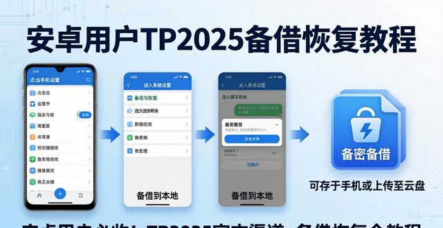 安卓用户必收！TP2025官方渠道+备份恢复全教程