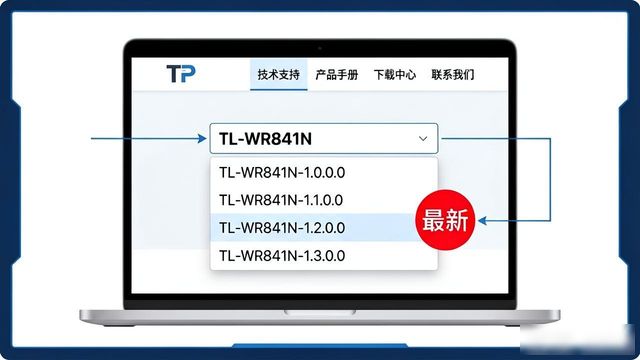 TP官网找最新固件，三步搞定你的设备